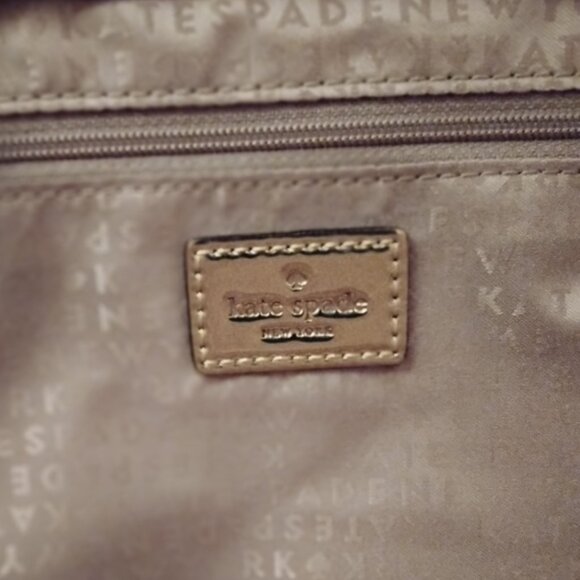 Kate Spade Small Harmony Tote WKRU1879 Metro Spade Gold (711) - Picture 10 of 12